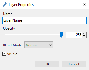 Layer Properties Window