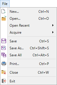 File Menu