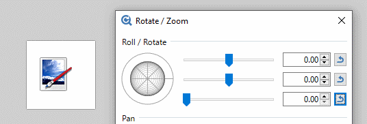 Rotate Zoom Tilt Control demo