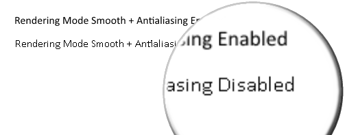 Text Antialiasing Modes