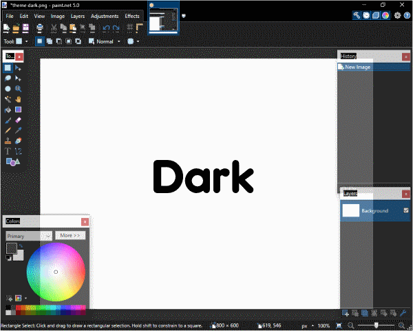 Paint.NET color schemes