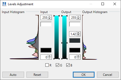 Levels Gamma Adjustment