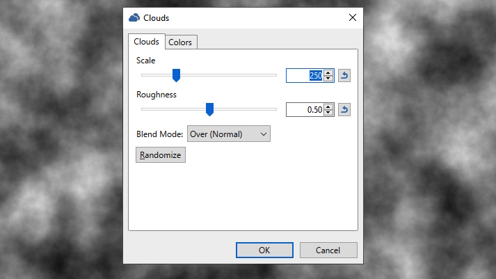 Effects > Render > Clouds (configuration tab)
