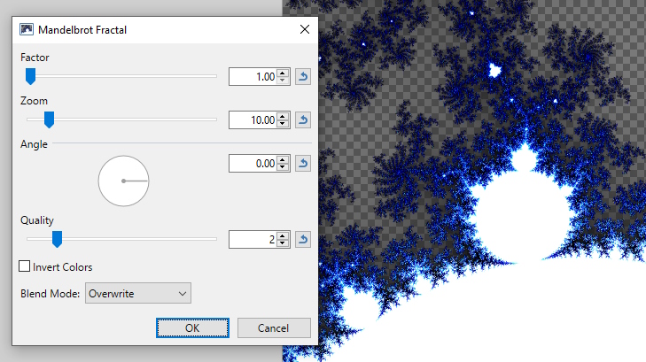 Effects > Render > Mandelbrot Fractal