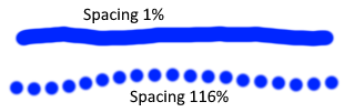 Paint Brush Spacing