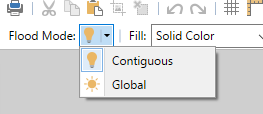 Toolbar flood modes